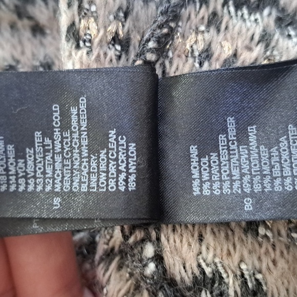 [H & M]  Stripped Open Front Cardigan Size Medium NWOT - Picture 5 of 12